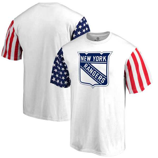 Men's New York Rangers Fanatics Branded Stars & Stripes T-Shirt White FengYun,We sell and wholesale Men's New York Rangers Fanatics Branded Stars & Stripes T-Shirt White FengYun on line form chian!